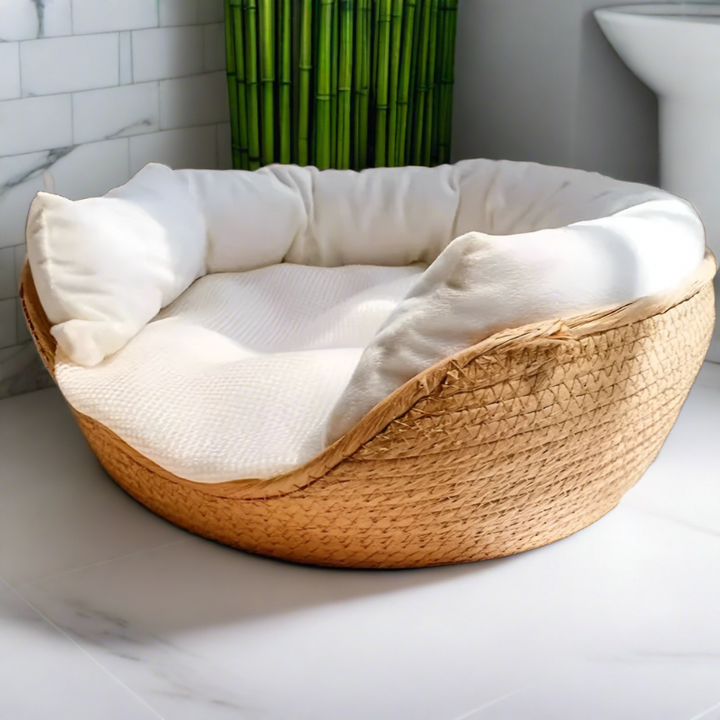Bamboo Woven Pet Bed