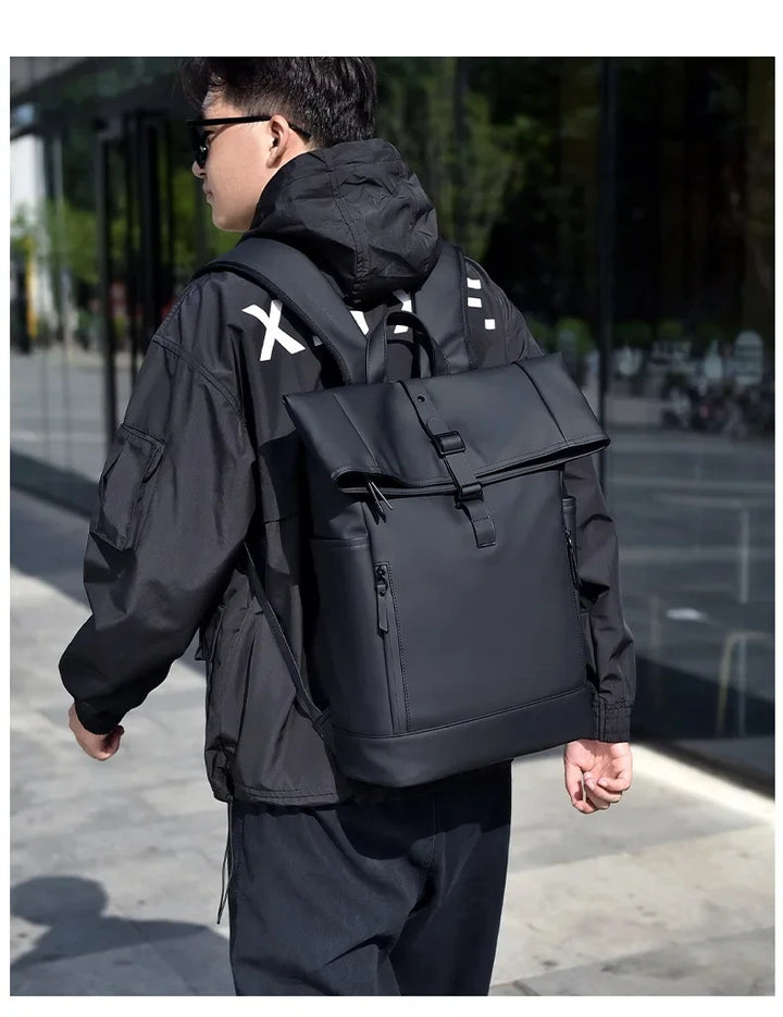 Diamond Large Eco Leather Capacity Backpack