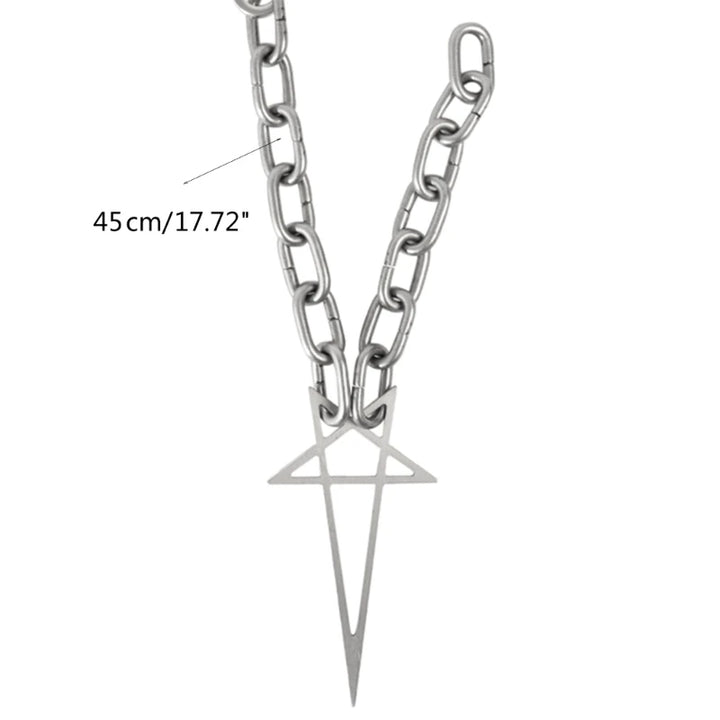 Pentagram Chain Necklace