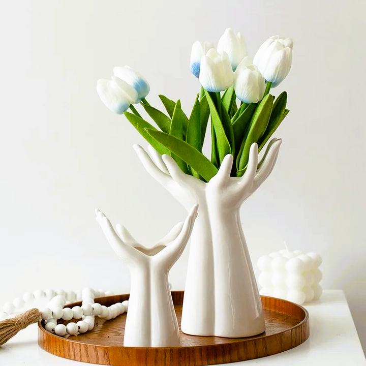 Nordic Blossom Hand Ceramics Vase